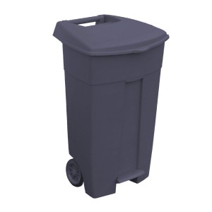 Trash bin on wheels, 120 l, gray, Merida