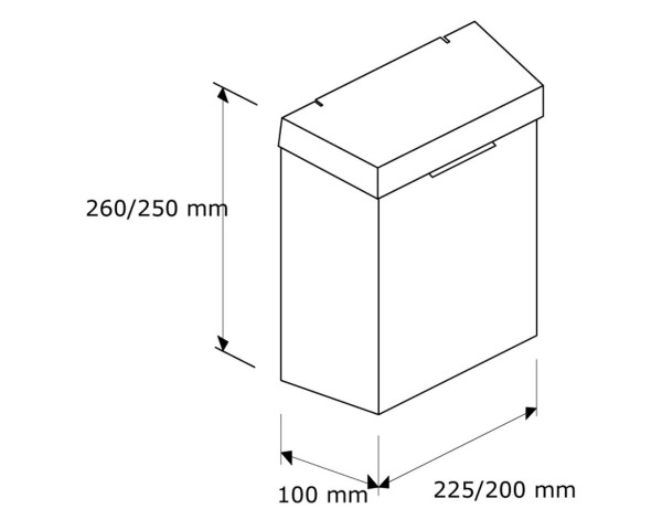 Sanitary bin with lid