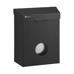 Sanitarinė šiukšliadėžė su konteineriu higieniniams maišeliams 4,4 l, juoda, Merida Stella Black Line