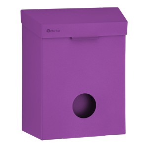 Sanitarinė šiukšliadėžė su sanitarinių maišelių konteineriu 4,4 l, violetinė, Merida Stella Violet Line