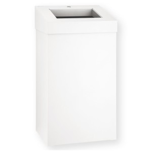 Šiukšliadėžė, 45 l, balta, MERIDA STELLA WHITE LINE