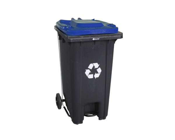Trash bin on wheels