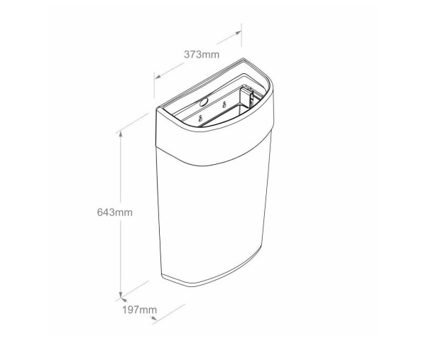 Hanging trash bin
