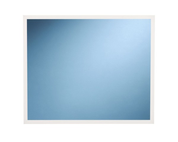 Mirror in white metal frames