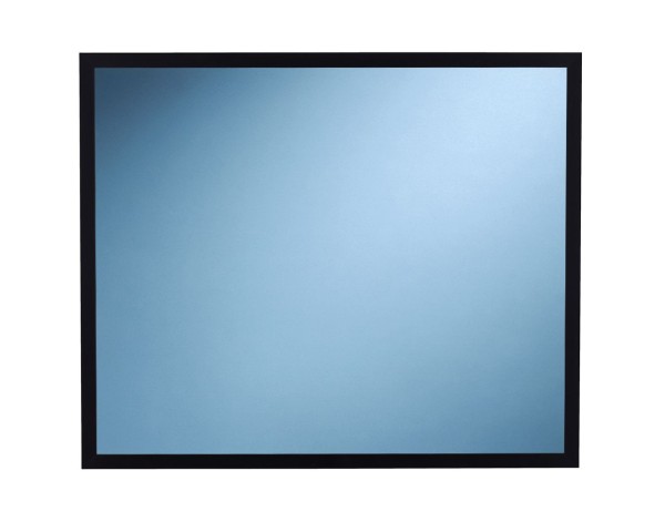 Mirror in a black metal frame