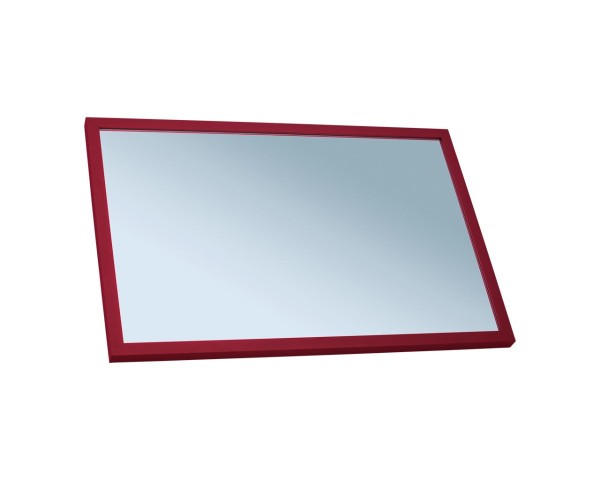 Mirror in a red metal frame 40 x 60 cm