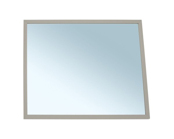 Mirror with a black metal frame