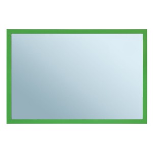 Mirror in a green metal frame 40 x 60 cm, green, Merida Stella Green Line