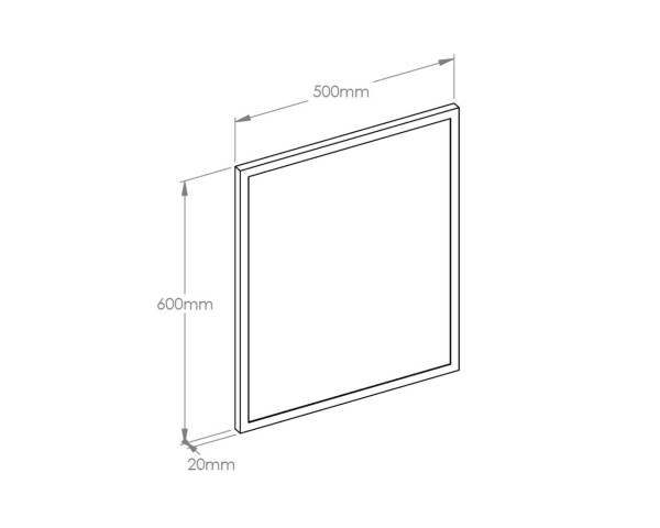 Mirror in a green metal frame