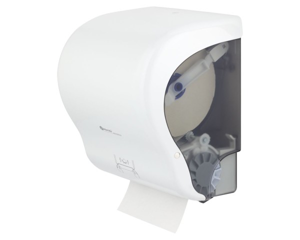 Dispenser in a roll of paper towels
