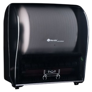 Paper towel dispenser with a glossy finish, Merida Solid Cut