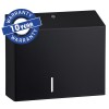 Tualetinio popieriaus dozatorius su laikikliu popieriaus ritiniui laikyti, maks. ritinėlio skersmuo 20 cm, juoda, Merida Stella Duo Black Line