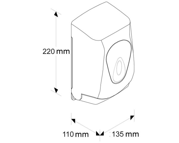 Plastic toilet paper dispenser