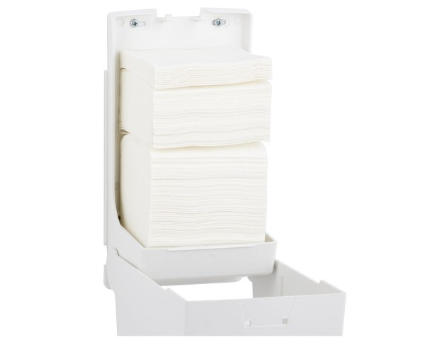Plastic toilet paper dispenser