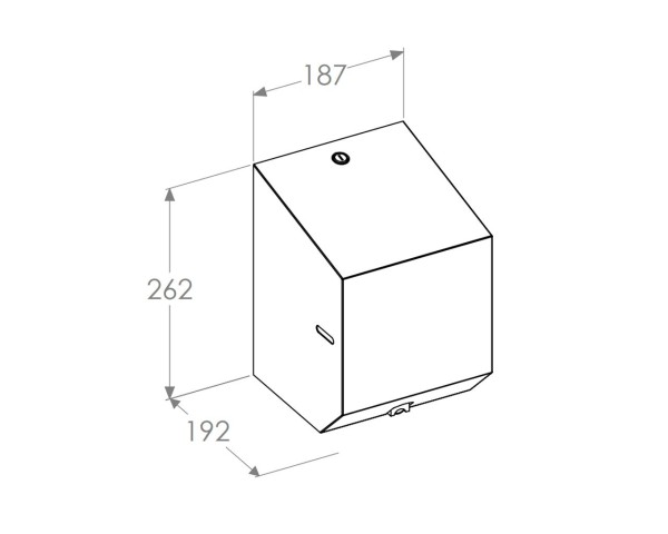 Dispenser for paper towels or toilet paper