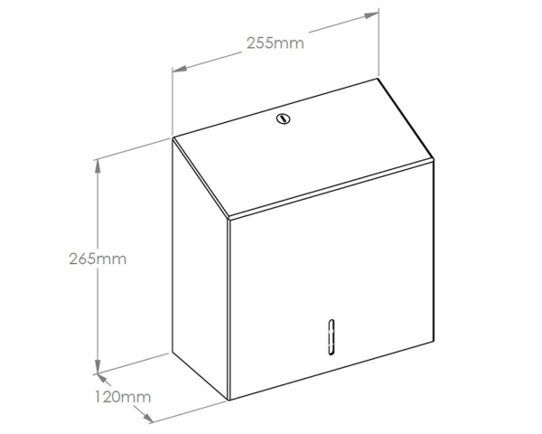 Dispenser for folded paper towels