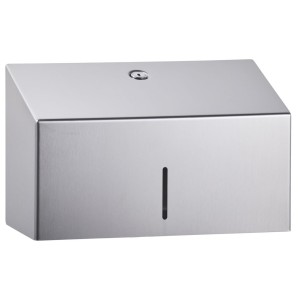 Folded paper towel dispenser, matte steel, Merida Stella Mini