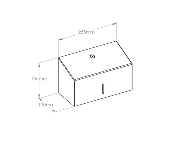 Dispenser for folded paper towels