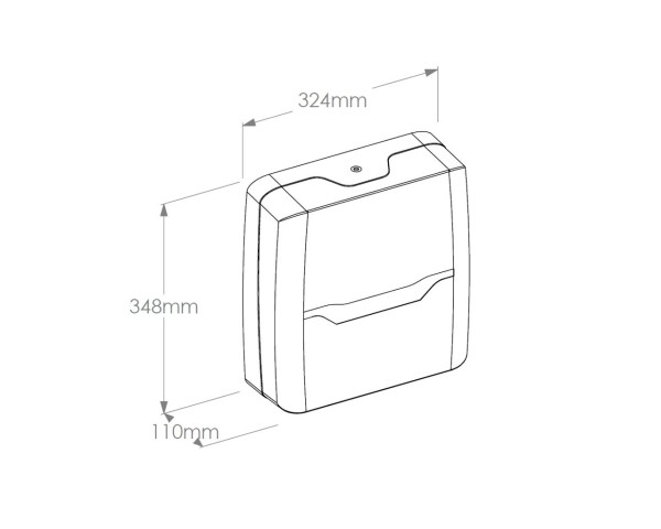 Dispenser of folded towels