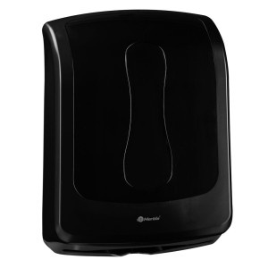 Dispenser for folded paper towels, black, Merida One