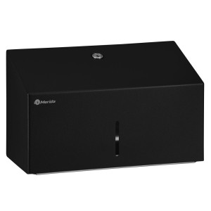 Sulankstytų popierinių rankšluosčių dozatorius, juodas, Merida Stella Black Line Mini