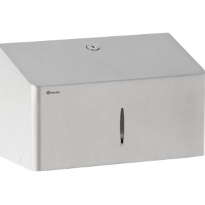 Dispenser for folded paper towels, matte steel, Merida Stella R10 Advanced Mini