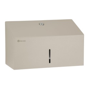 Folded paper towel dispenser, silk grey, Merida Stella Silk Grey Line Mini