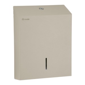 Folded paper towel dispenser, silk grey, Merida Stella Silk Grey Line Slim Maxi