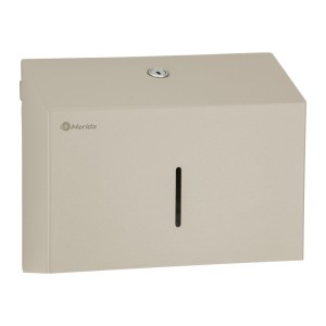 Dispenser for folded paper towels, silk grey, Merida Stella Silk Grey Line Slim Mini