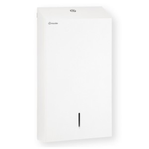 Folded paper towel dispenser, white, Merida Stella White Line Slim Mega