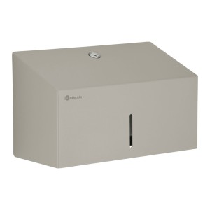 Sulankstytų popierinių rankšluosčių dozatorius, akmens pilkos spalvos, Merida Stella Stone Grey Line Mini