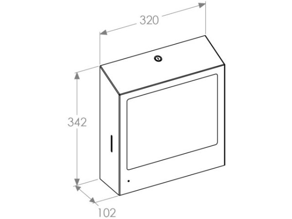 Folded paper towel dispenser