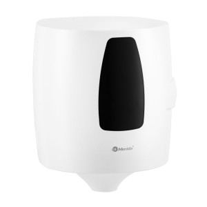 Dispenser for paper towel rolls with Leaf-by-Leaf dispensing system, white, Merida One