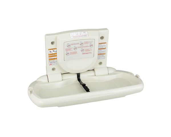 Wall-mounted baby changing table