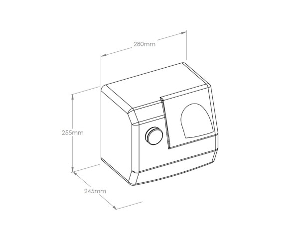 Button-operated hair dryer