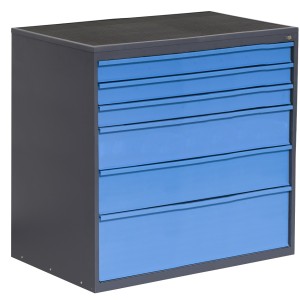 Dirbtuvių spintelė PL01G/W2 01 7024/5015, 900x630x1000 mm, Professional line, PROMAG