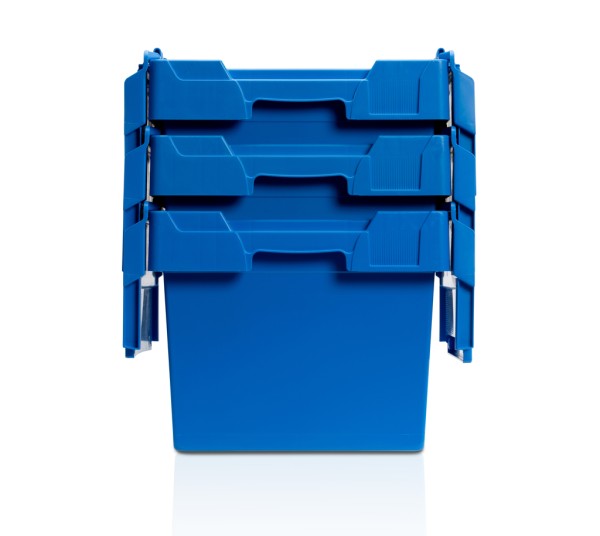 Collapsible box with lid