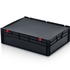 ESD eiro kaste ar vāku 800x600x235 mm, 966025, TBA