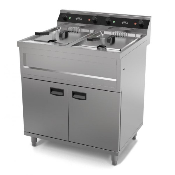 Electric fryer with stand