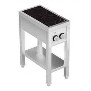Indukcinė viryklė, 2 kaitvietės, atvira rėmo konstrukcija, 7505.003, Combisteel