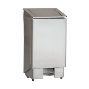 Stainless steel pedal bin, 60 l, 370x400x800 mm, 7020.0175, Combisteel