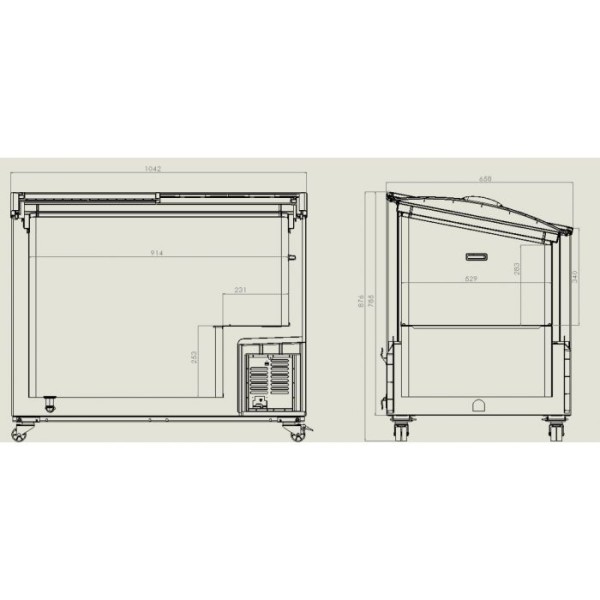 Commercial freezer
