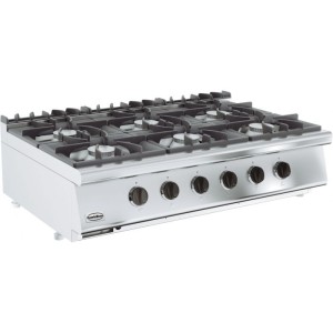 Gāzes plīts, 6 degļi, Base 700, 7178.0210, Combisteel