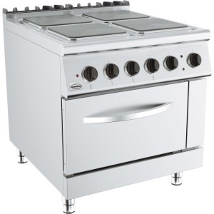 Elektrinė viryklė su orkaite, 4 kaitvietės, Base 900, 7178.3035, Combisteel