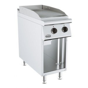 Elektrinė kepimo plokštuma su stovu, rifliuotas paviršius, Base 900, 7178.3170, Combisteel