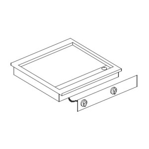 Įmontuojama elektrinė kepimo plokštuma, 625x600 mm, 7266.0050, Combisteel