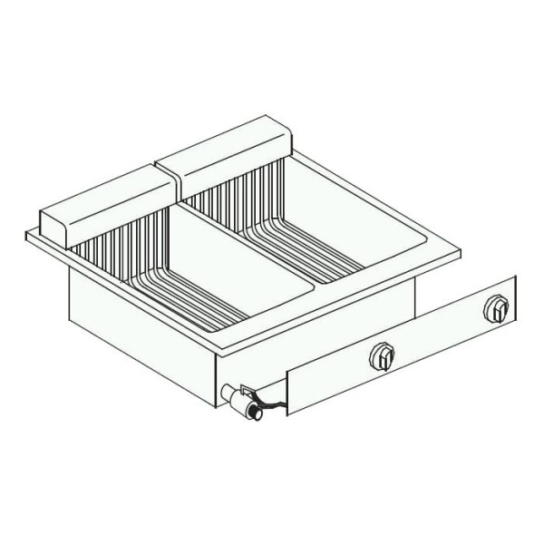 Built-in electric fryer