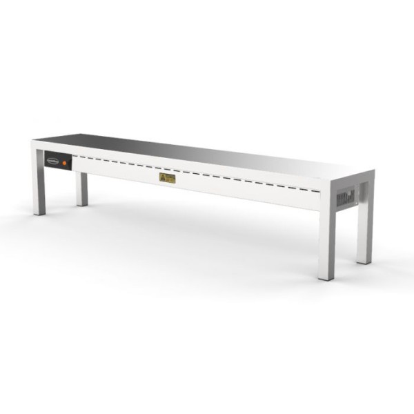 Heated shelf