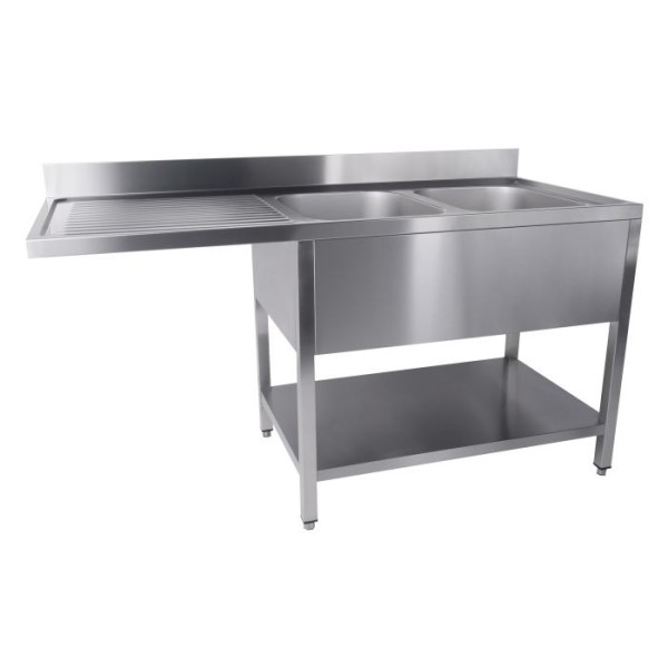 Table next to the dishwasher