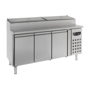 Saladette, 3 doors, 8 x gn1/3, 7450.0104, Combisteel